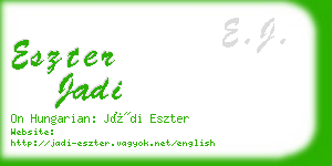 eszter jadi business card